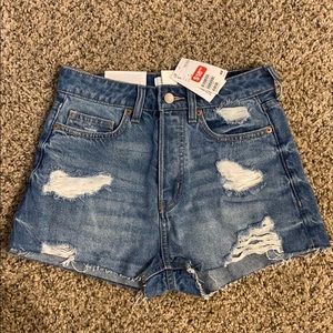 High Waisted Jean Shorts